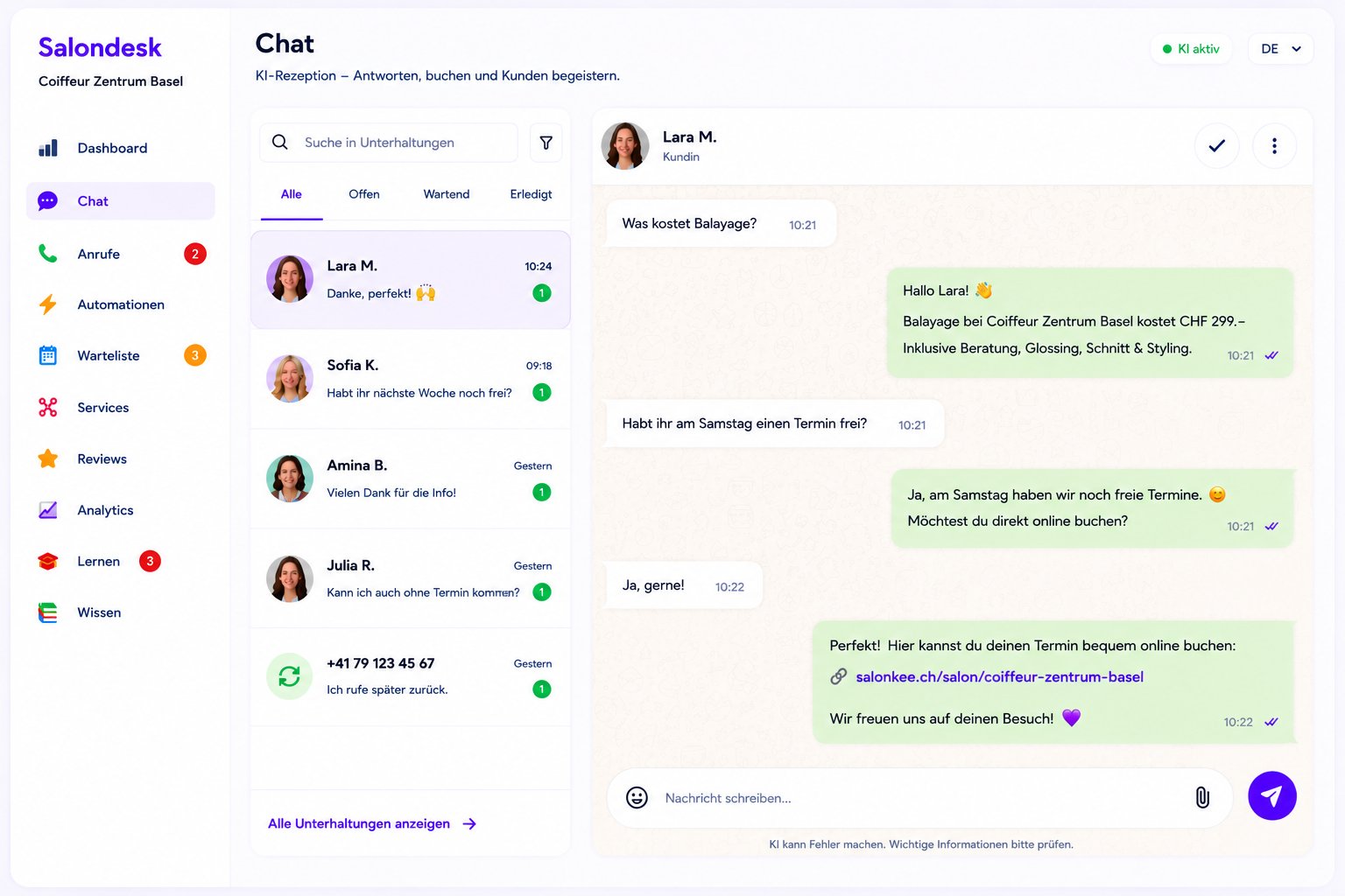 Salondesk Chat